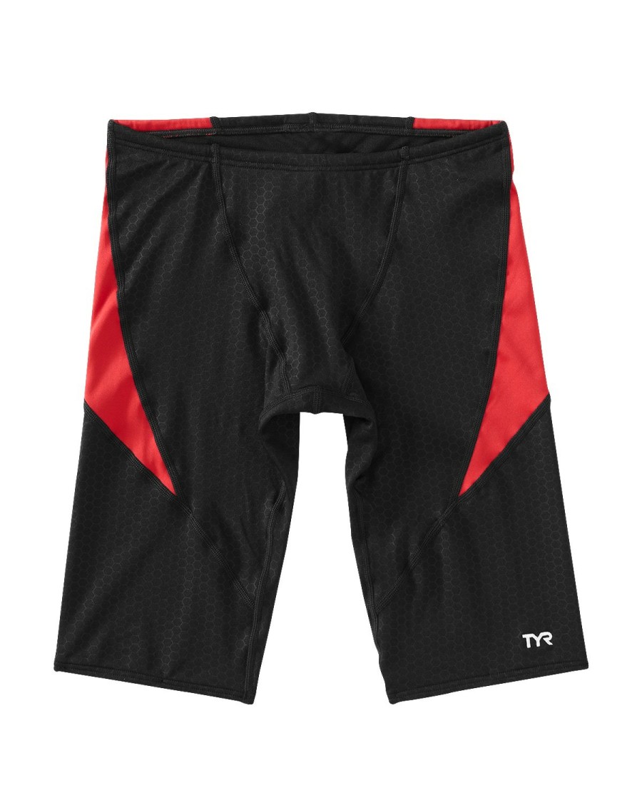 Kids TYR Sport Competition Swimwear | Tyr Durafast Elite® Boys' Curve Splice Jammer Swimsuit - Hexa