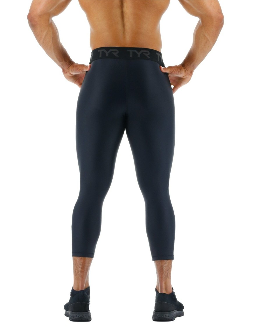 Men TYR Sport Compression | Tyr Compression Men'S Compression Crop - Solid