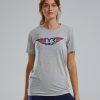 Women TYR Sport Shirts | Tyr Ultrasoft Women'S Short Sleeve Graphic Tee Take Flight