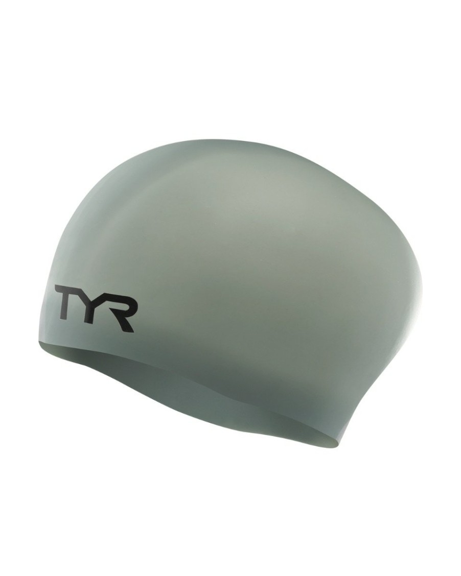 Men|Women TYR Sport Swim Caps|Swim Accessories | Tyr Adult Long Hair Silicone Wrinkle-Free Swim Cap