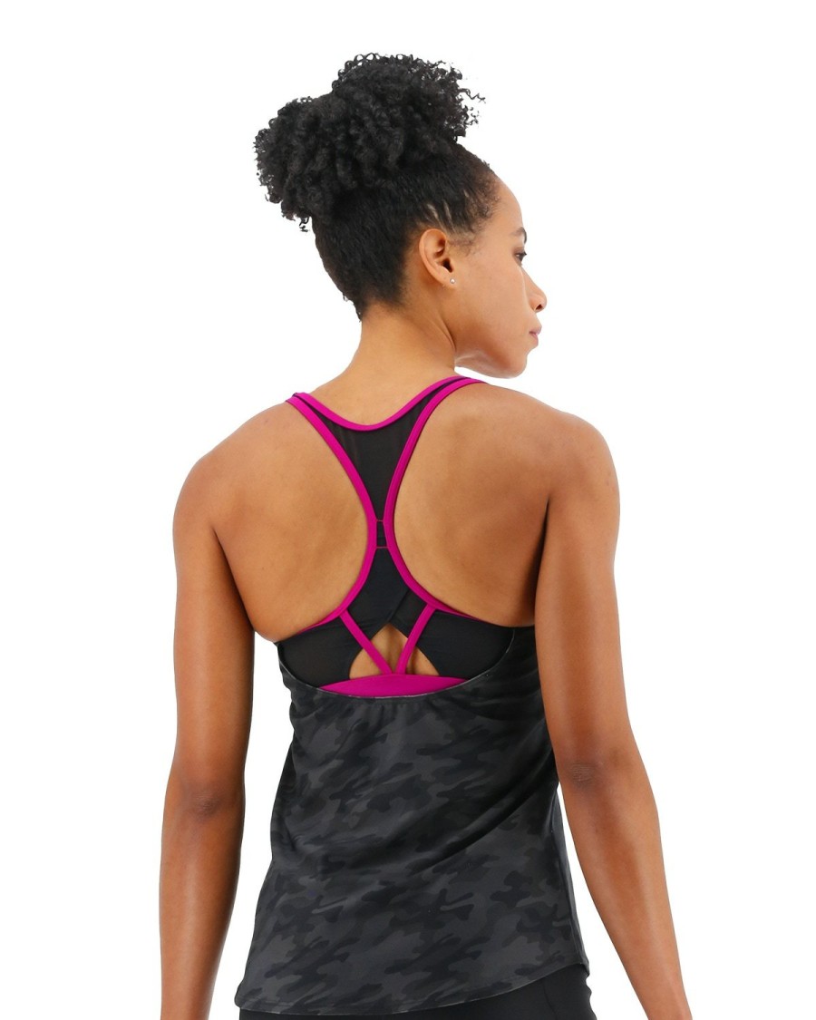 Women TYR Sport Beach & Board | Tyr Durafast Elite® Women'S Taylor Tank - Blackout Camo