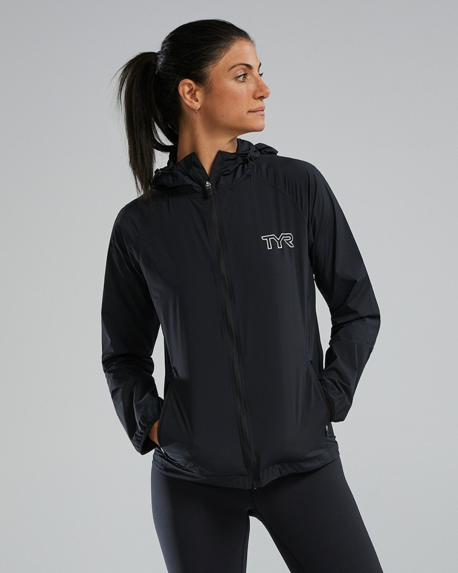 Women TYR Sport Outerwear | Tyr Hydrosphere Women'S Atlas Windbreaker Jacket