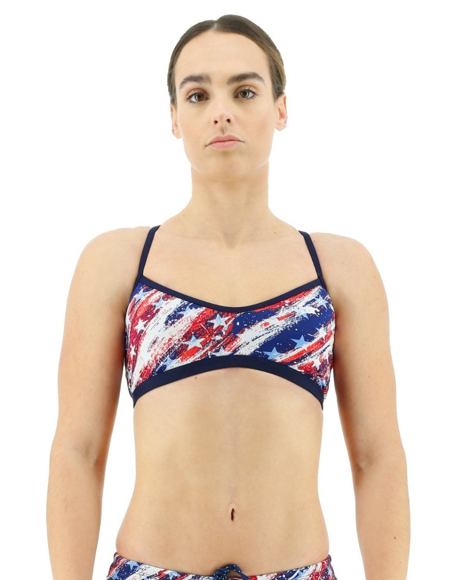 Women TYR Sport Two Piece|Training Suits | Tyr Durafast One® Women'S Trinity Top - Homeland