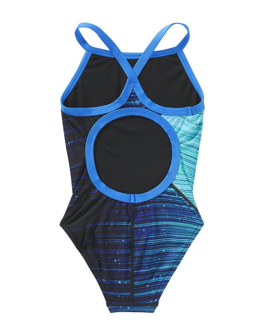 Kids TYR Sport Competition Swimwear | Tyr Durafast Elite® Girls' Diamondfit Swimsuit - Speedwarp