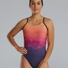 Women TYR Sport One Piece|Training Suits | Tyr Durafast Elite® Women'S Cutoutfit Swimsuit - Infrared