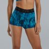 Women TYR Sport Shorts | Tyr Base Kinetic Women'S Mid-Rise 2" Logo Shorts - Ripplex