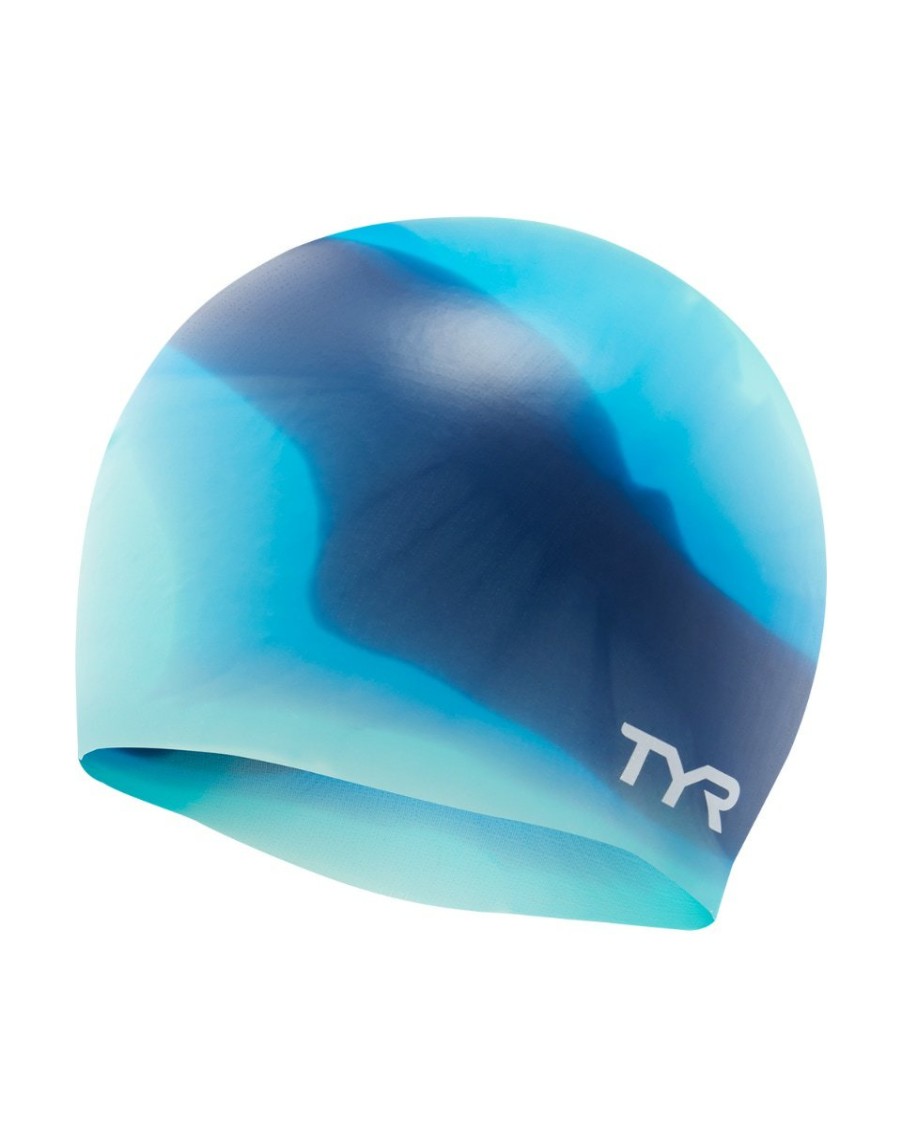 Kids|Men|Women TYR Sport Swim Caps|Swim Accessories | Tyr Youth Silicone Swim Cap - Tie Dye