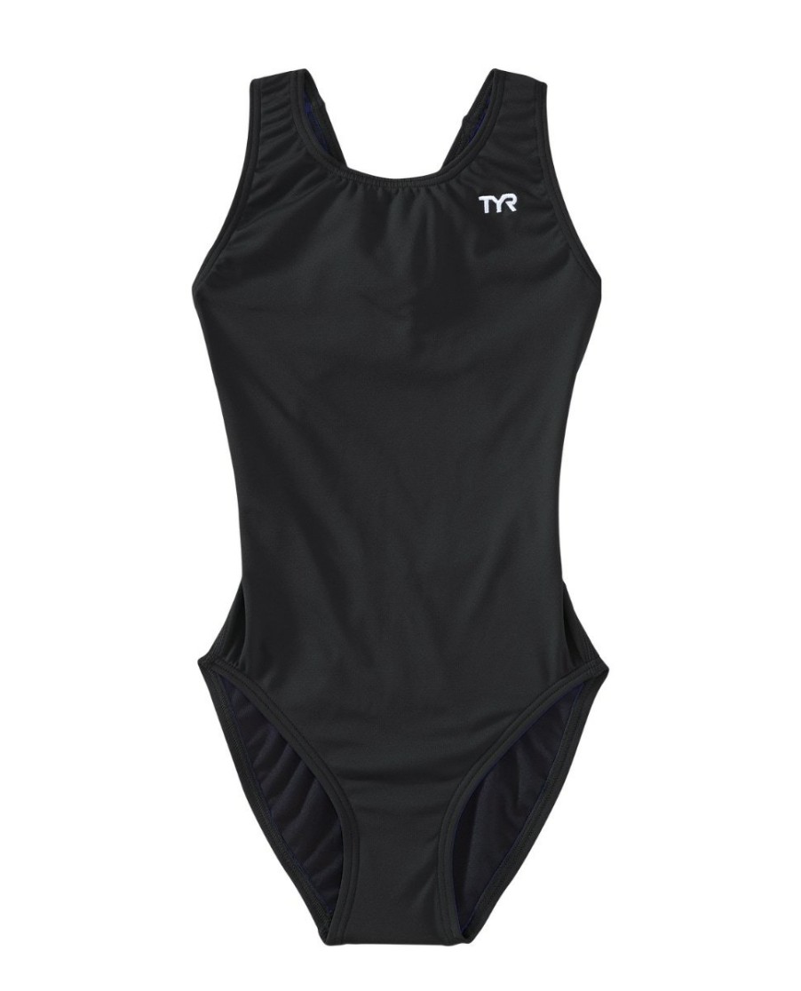 Kids TYR Sport Competition Swimwear | Tyr Durafast Elite® Girls' Maxfit Swimsuit - Solid