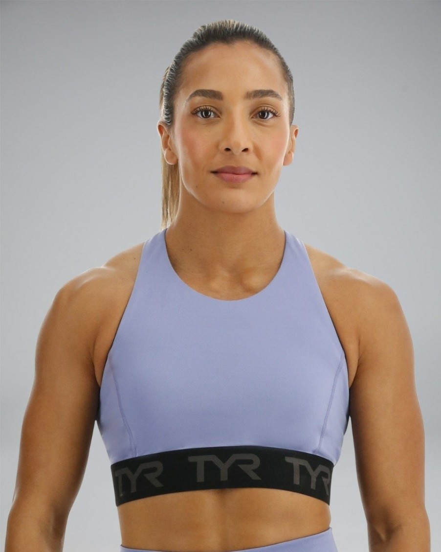 Women TYR Sport Sports Bras | Tyr Base Kinetic Women'S Mod Racer Sports Bra - Solid