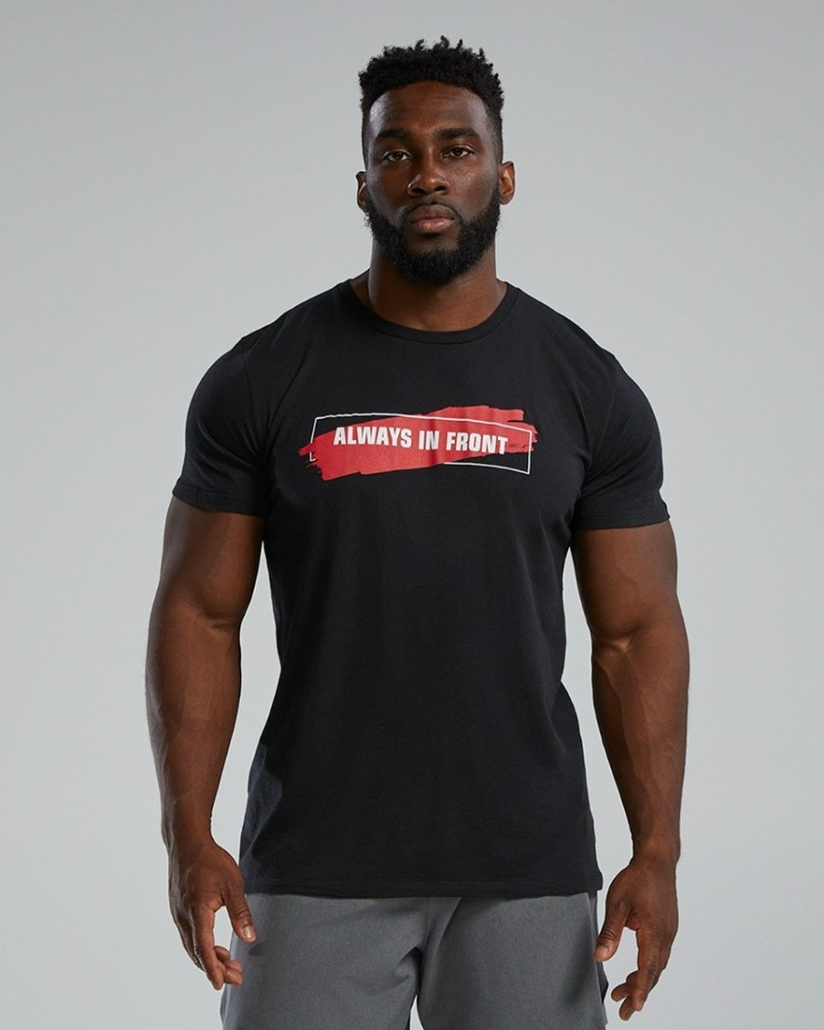 Men TYR Sport Shirts | Tyr Ultrasoft Men'S Short Sleeve Graphic Tee Always In Front Box