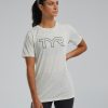 Women TYR Sport Shirts | Tyr Women'S Ultrasoft Lightweight Tri Blend Tech Tee - Big Logo