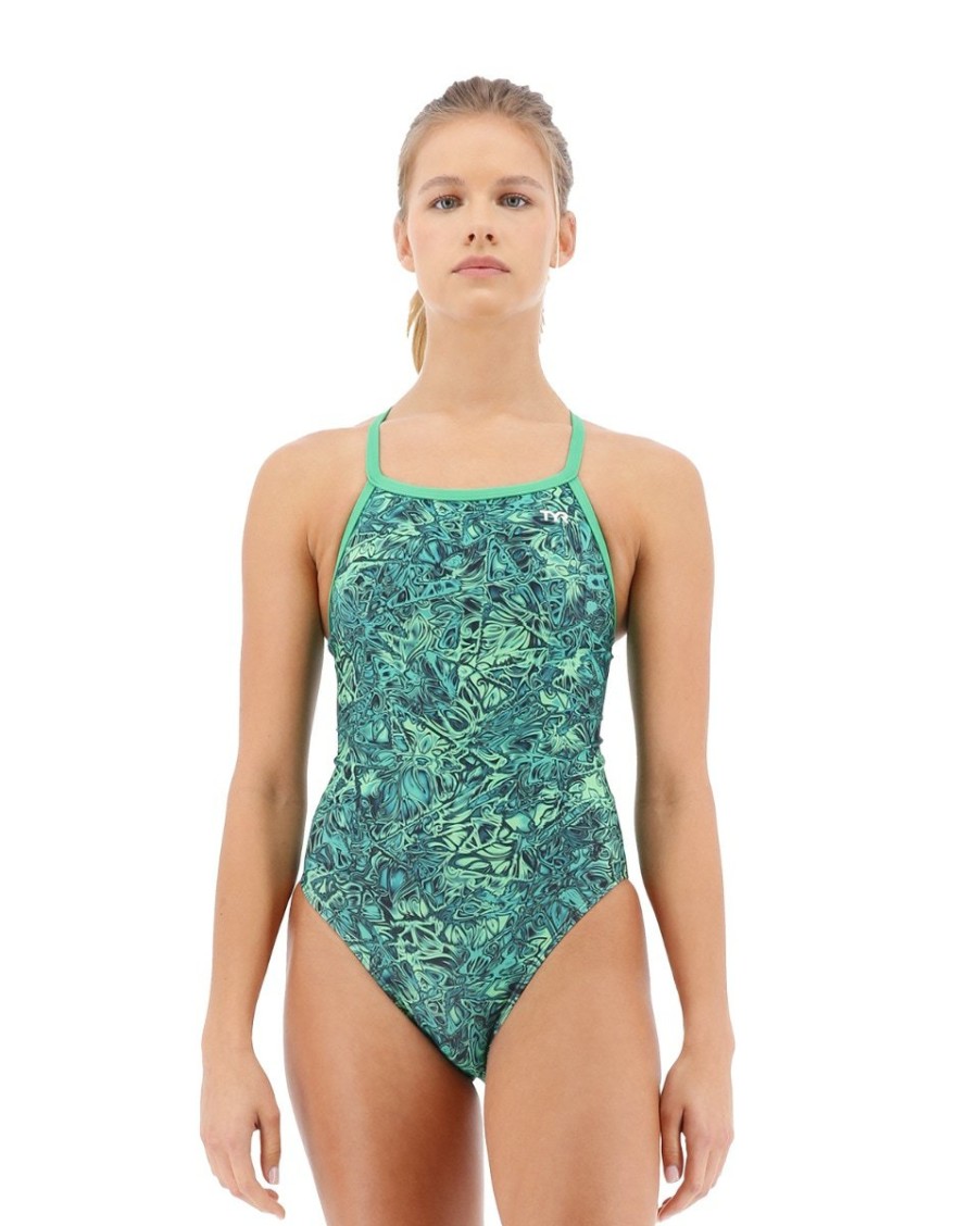 Women TYR Sport One Piece|Team Suits | Tyr Durafast Lite® Women'S Diamondfit Swimsuit - Nebulous