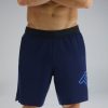 Men TYR Sport Shorts | Tyr Hydrosphere Men'S Lined 7" Unbroken Big Logo Shorts - Solid