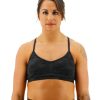 Women TYR Sport Sports Bras | Tyr Base Kinetic Women'S V-Neck Sports Bra - Blackout Camo