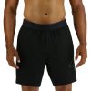 Men TYR Sport Shorts | Tyr Hydrosphere Men'S Lined 7" Unbroken Big Logo Shorts - Solid