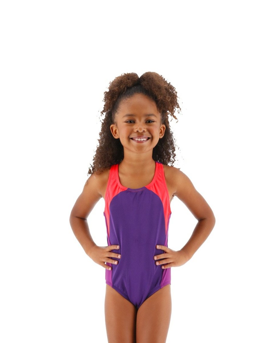 Kids TYR Sport Recreational Swimwear | Tyr Durafast Lite® Girls' Splice Maxfit Suit