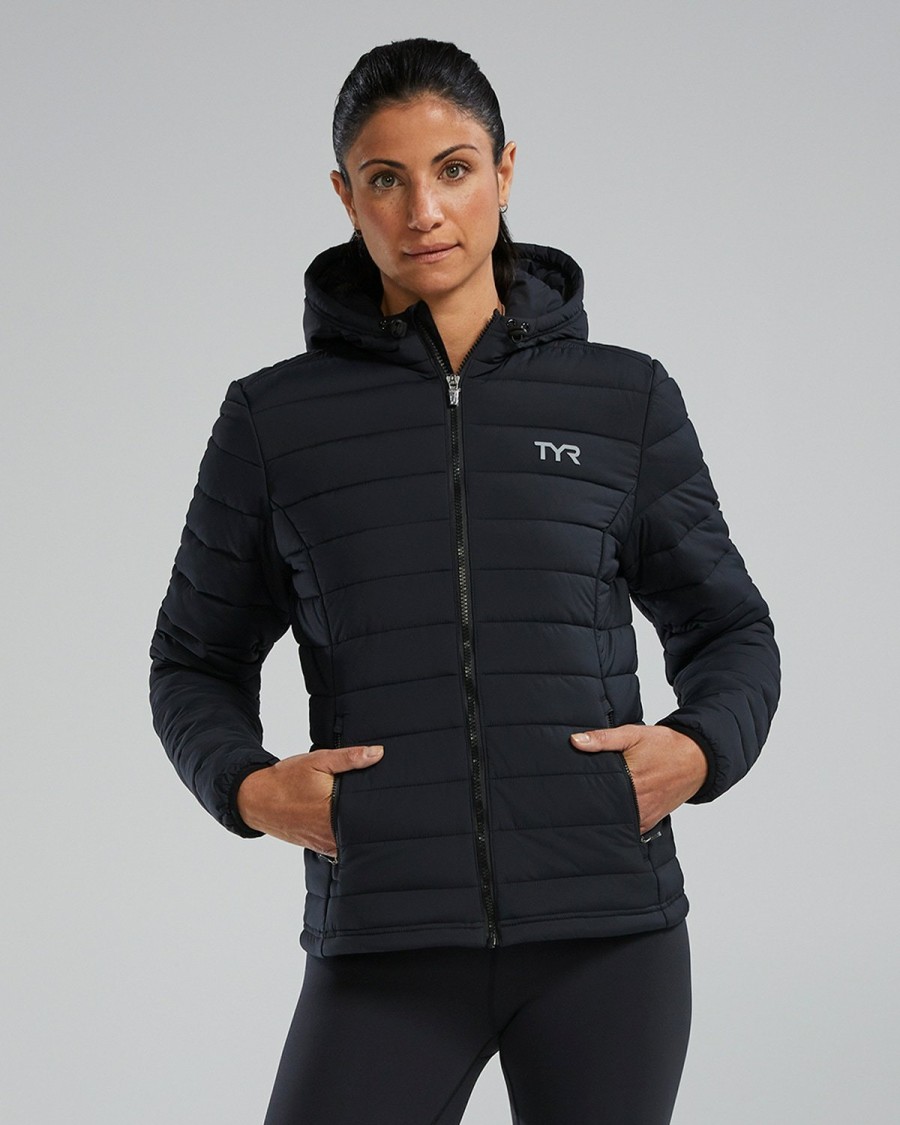 Women TYR Sport Outerwear | Tyr Hydrosphere Women'S Mission Puffer Jacket