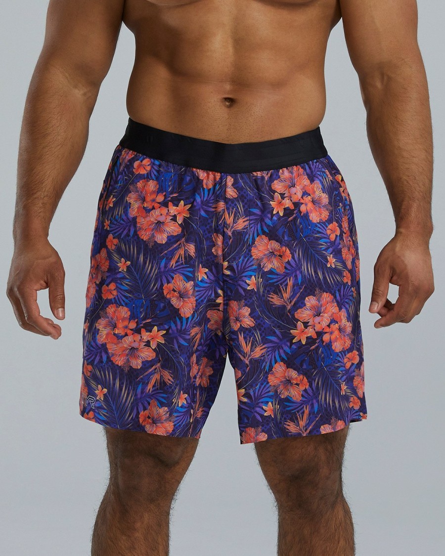 Men TYR Sport Shorts | Tyr Hydrosphere Men'S Lined 7" Unbroken Shorts - Dania