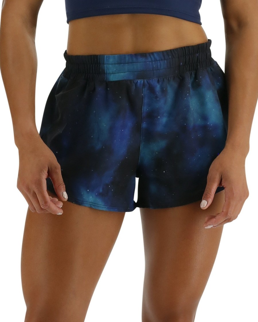 Women TYR Sport Shorts | Tyr Hydrosphere Women'S Pace Running Shorts - Cosmic Night