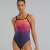 Women TYR Sport One Piece|Training Suits | Tyr Durafast Elite® Women'S Diamondfit Swimsuit - Infrared