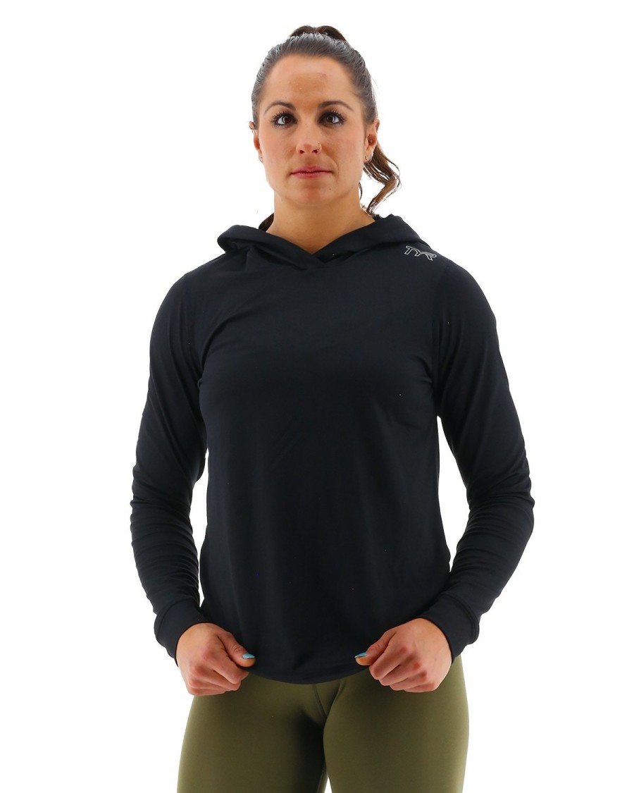 Women TYR Sport Hoodies & Sweatshirts|Shirts | Tyr Sls Women'S Tech Performance Hoodie - Solid