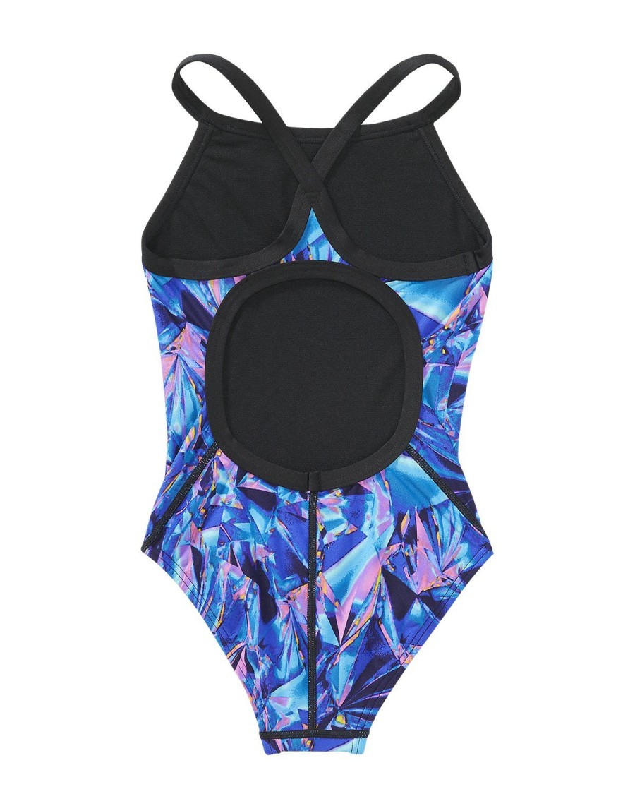 Kids TYR Sport Competition Swimwear | Tyr Durafast Elite® Girls' Diamondfit Swimsuit - Crystalized