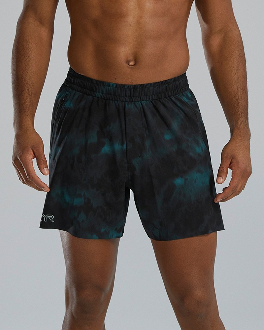 Men TYR Sport Shorts | Tyr Hydrosphere Men'S Unlined 6" Momentum Shorts - Turbulent