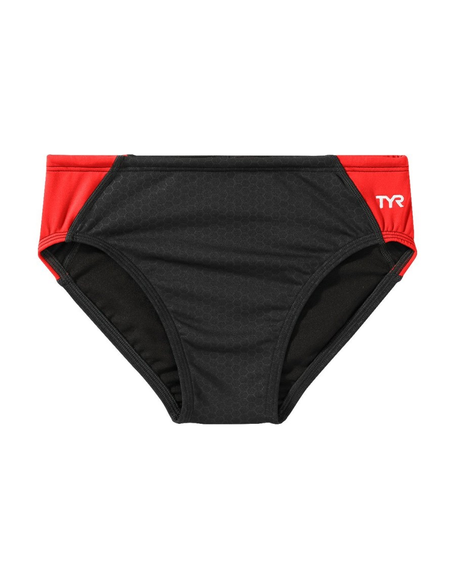 Kids TYR Sport Competition Swimwear | Tyr Durafast Elite® Boys' Blade Splice Brief Swimsuit - Hexa