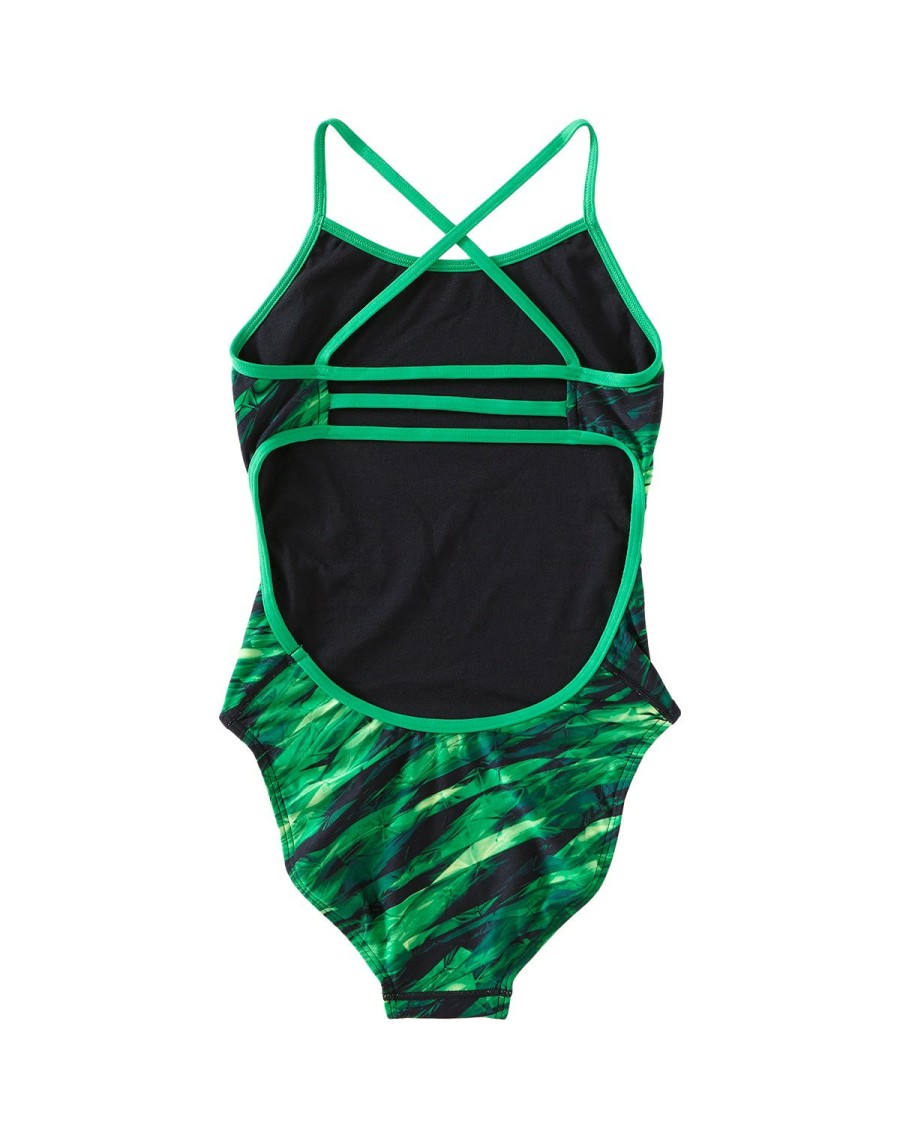 Kids TYR Sport Competition Swimwear | Tyr Durafast Elite® Girls' Trinityfit Swimsuit - Vitric