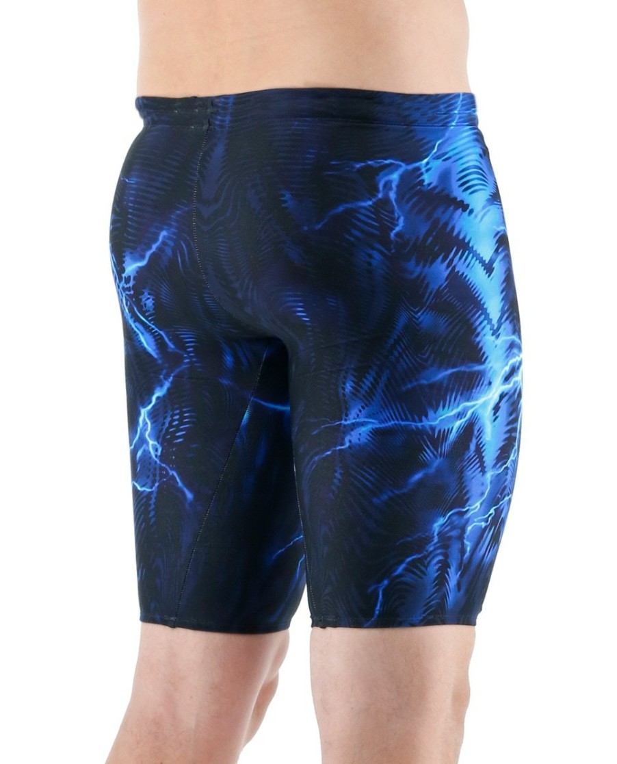 Men TYR Sport Technical Suits | Tyr Men'S Venzo High-Waist Jammer Swimsuit - Phantom Oblivion