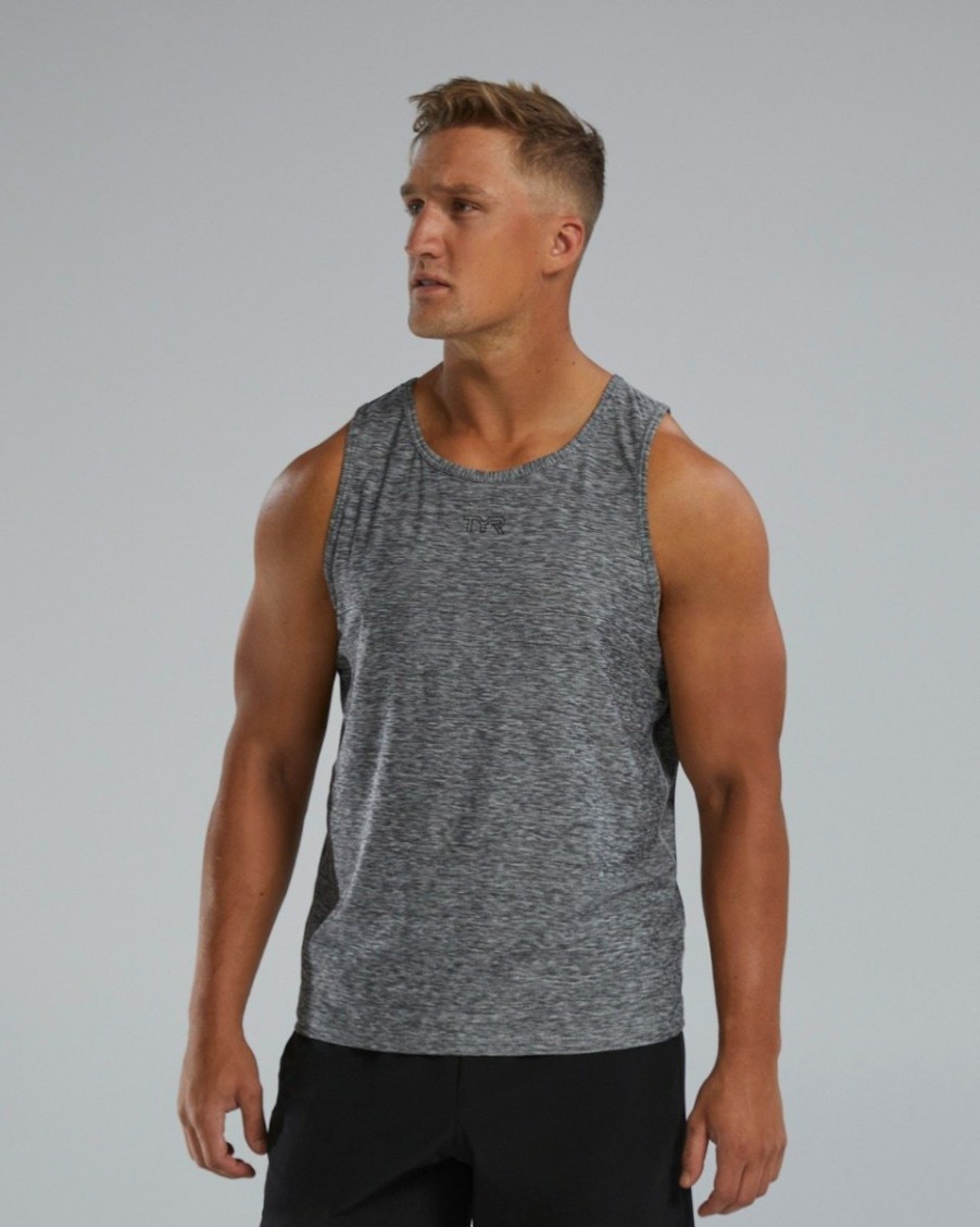 Men TYR Sport Shirts | Tyr Airtec Men'S Tank - Solid