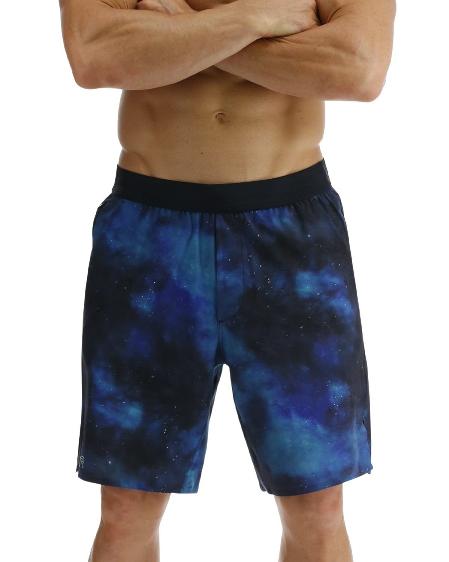 Men TYR Sport Shorts | Tyr Hydrosphere Men'S Lined 7" Unbroken Shorts - Cosmic Night