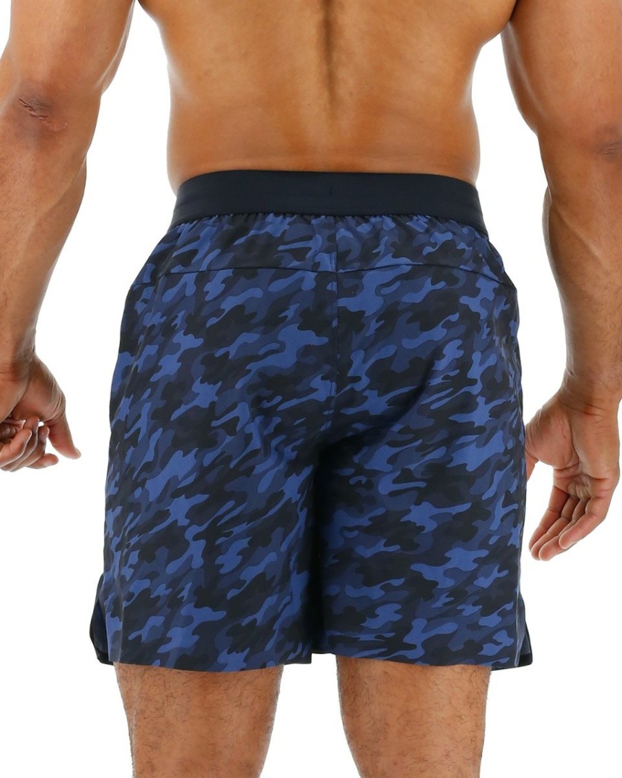 Men TYR Sport Shorts | Tyr Hydrosphere Men'S Unlined 7" Unbroken Shorts - Midnight Camo