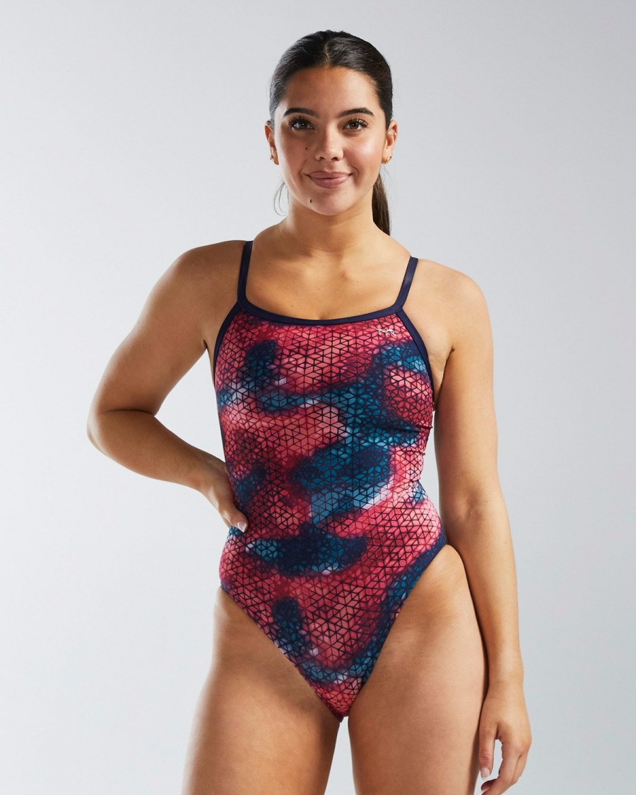 Women TYR Sport Training Suits|One Piece | Tyr Durafast Elite® Women'S Diamondfit Swimsuit - Starhex