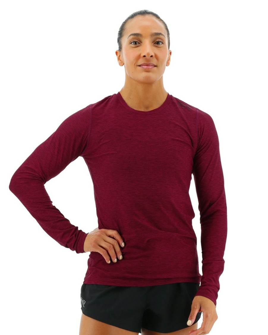 Women TYR Sport Shirts | Tyr Airtec Women'S Long Sleeve Tee - Solid