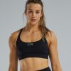 Women TYR Sport Sports Bras | Tyr Base Kinetic Women'S Dual Strap Sports Bra - Solid