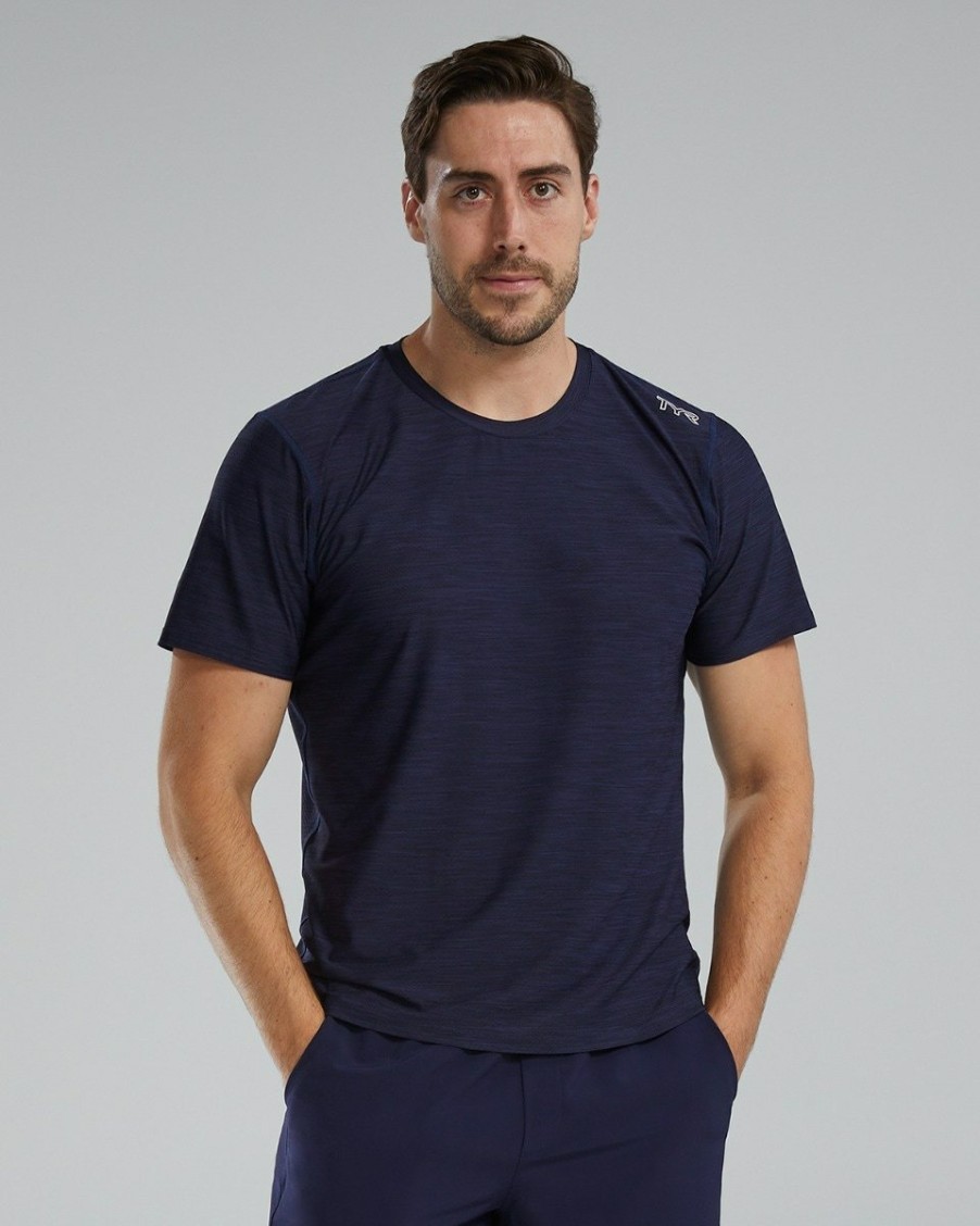 Men TYR Sport Shirts | Tyr Airtec Men'S Tee - Solid