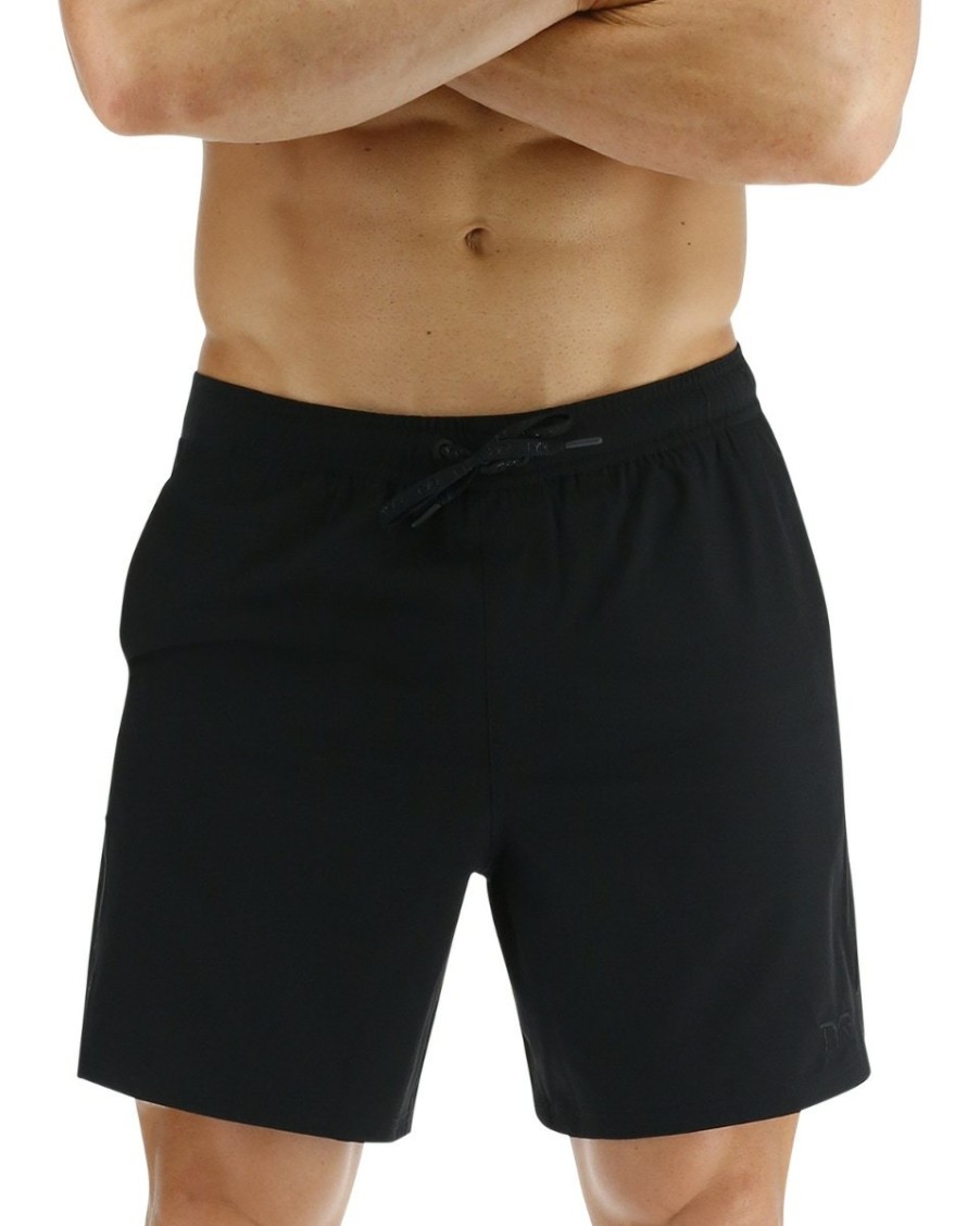 Men TYR Sport Beach & Board | Tyr Hydrosphere Men'S Skua 7" Volley Shorts - Solid