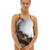 Women TYR Sport One Piece|Training Suits | Tyr Durafast Elite® Women'S Cutoutfit Swimsuit - Pyrite