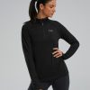 Women TYR Sport Shirts | Tyr Women'S Sls Long Sleeve1 4 Zip- Solid