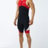 Men TYR Sport Triathlon | Tyr Men'S Padded Front-Zip Tri-Suit - Carbon