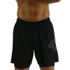 Men TYR Sport Shorts | Tyr Hydrosphere Men'S Lined 6" Momentum Big Logo Shorts - Solid