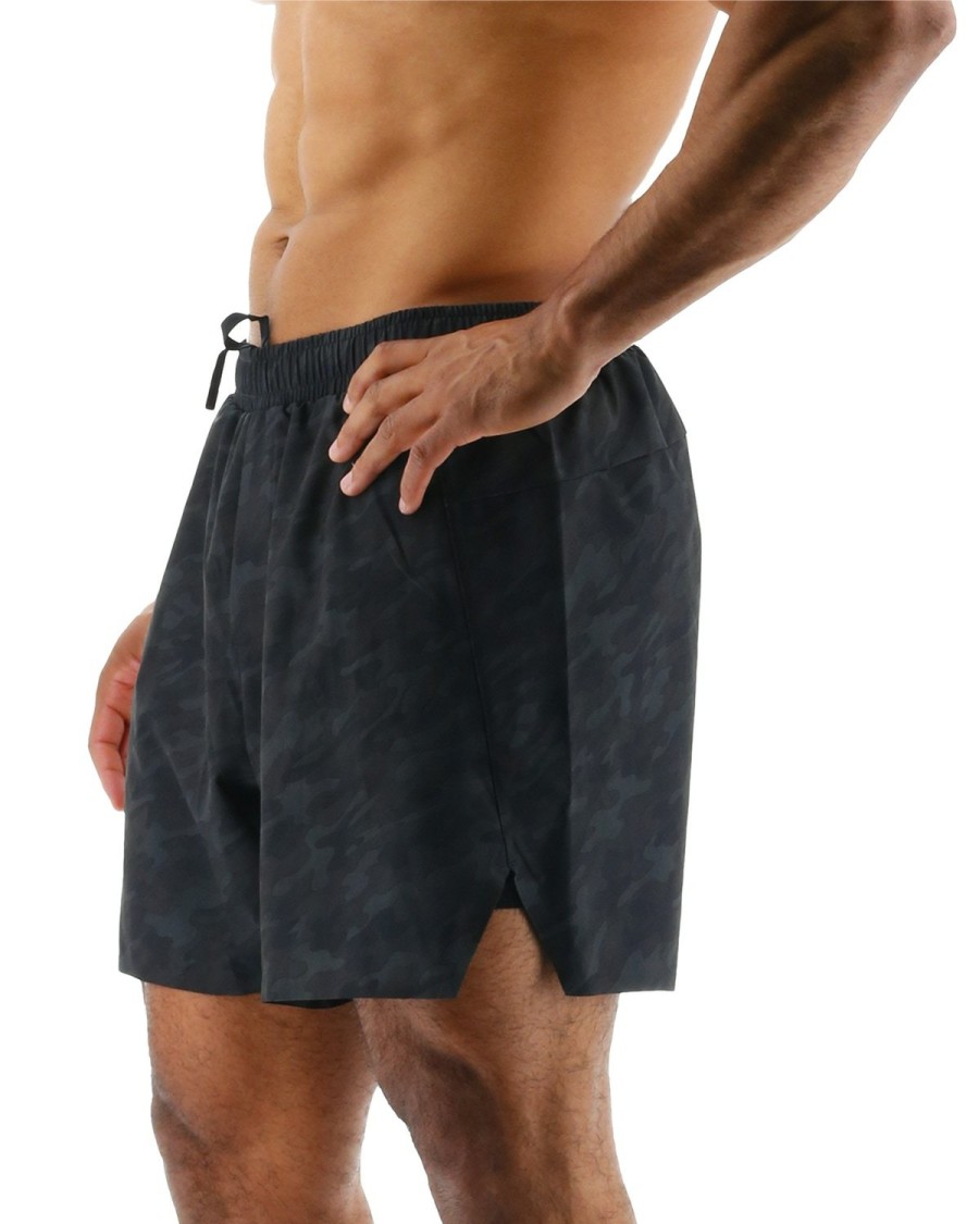 Men TYR Sport Shorts | Tyr Hydrosphere Men'S Unlined 6" Momentum Shorts - Blackout Camo