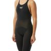 Women TYR Sport Technical Suits | Tyr Women'S Invictus Open Back Swimsuit - Solid