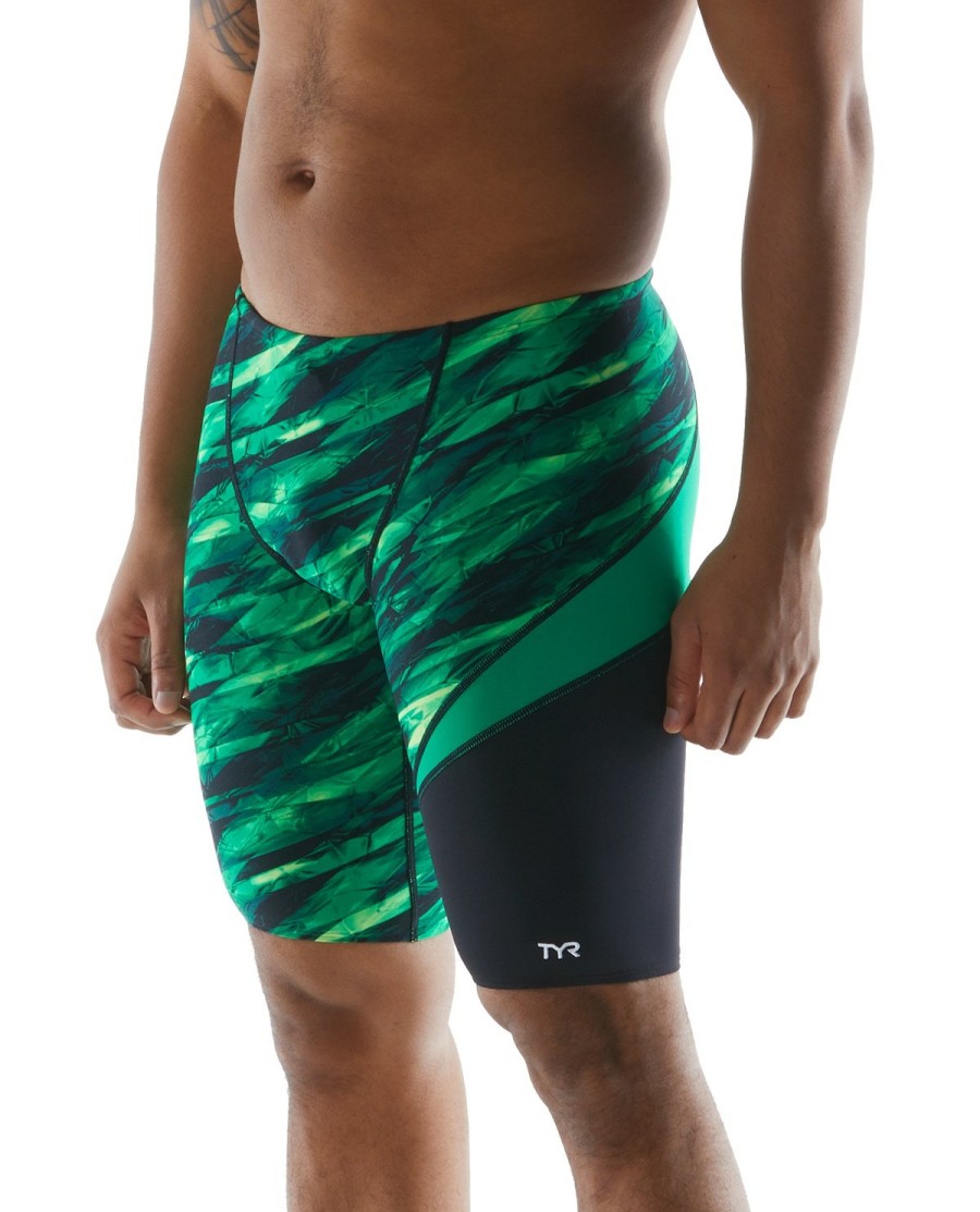 Men TYR Sport Team Suits | Tyr Durafast Elite® Men'S Wave Jammer Swimsuit - Vitric