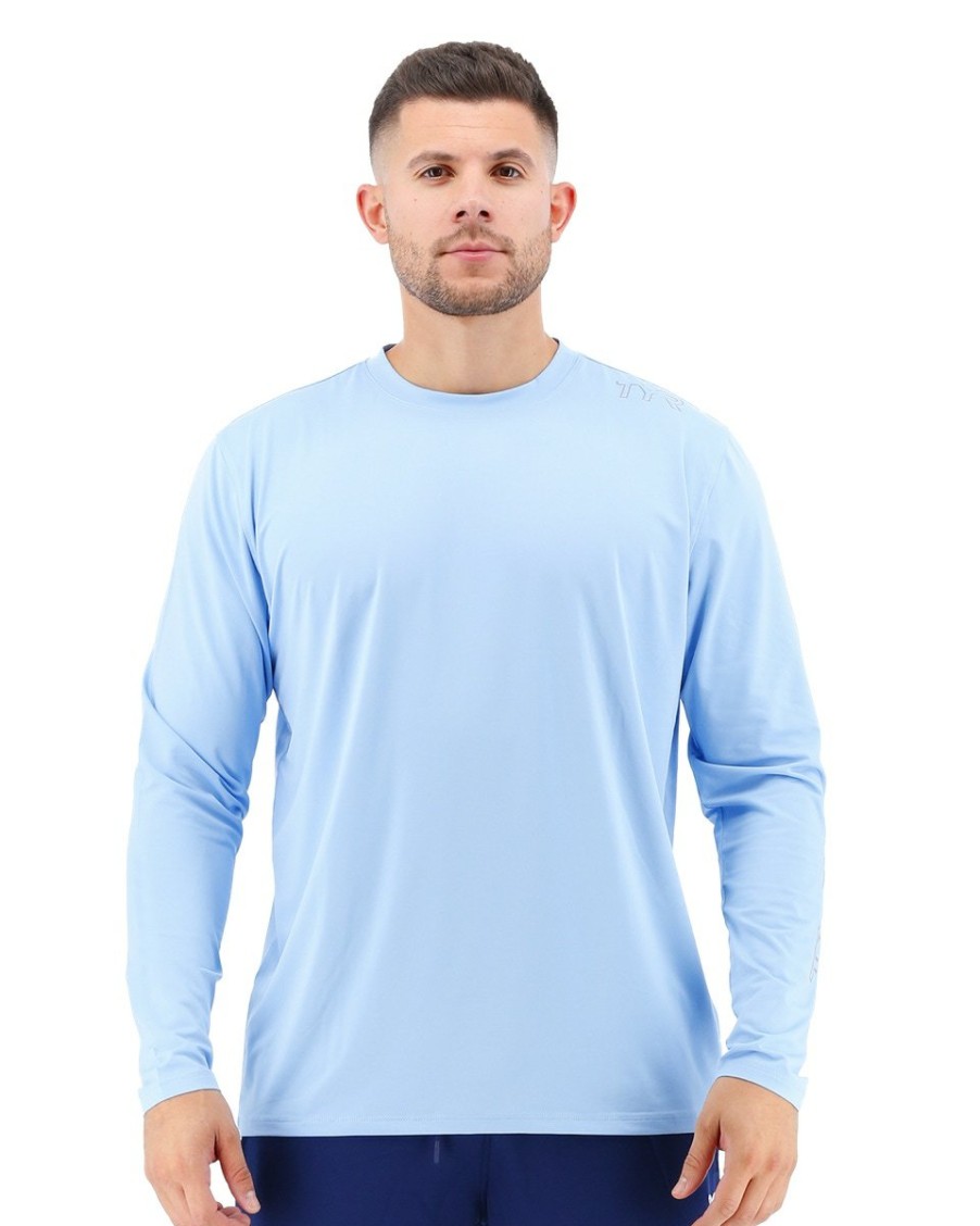 Men TYR Sport Shirts | Tyr Men'S Sundefense Long Sleeve Shirt