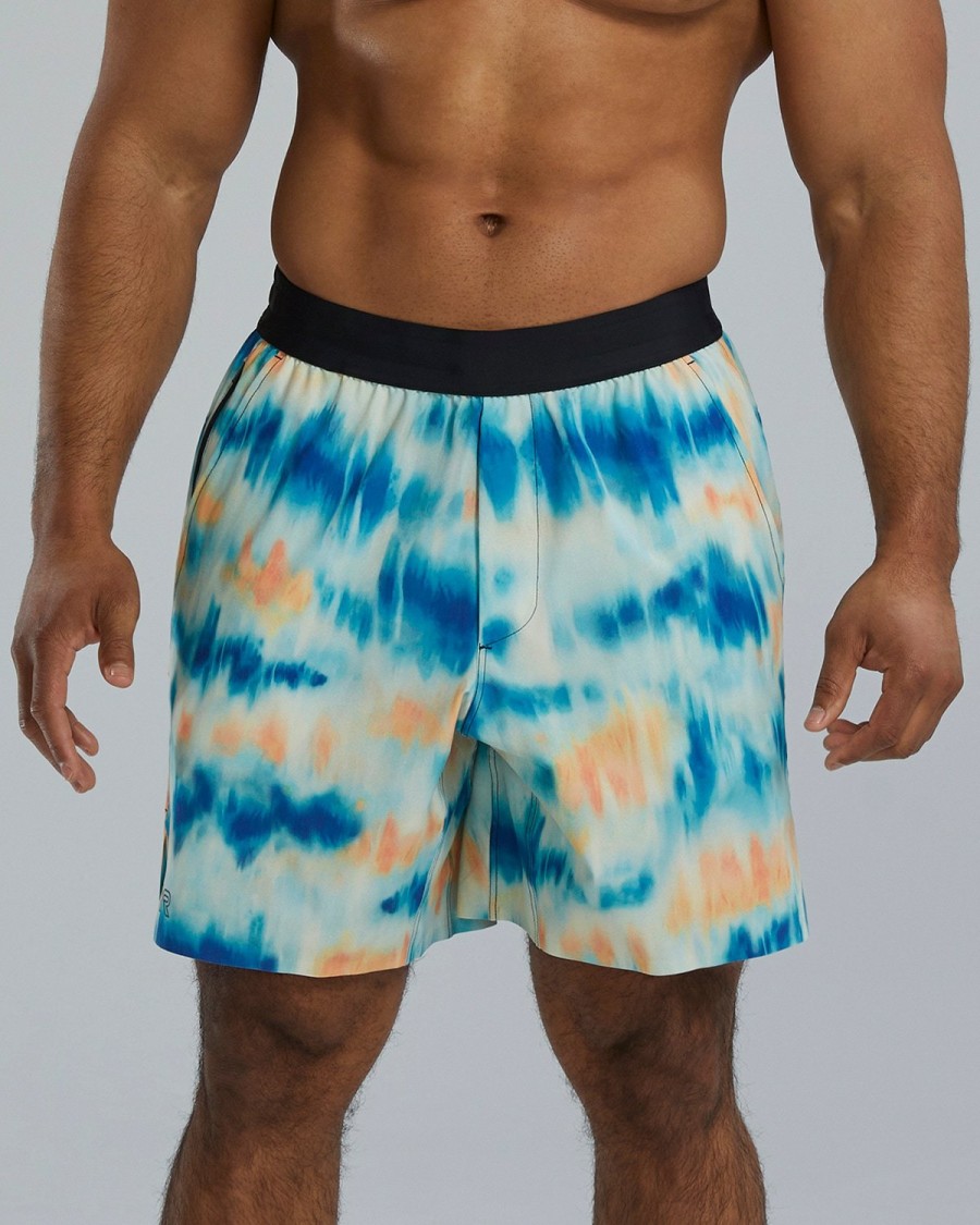 Men TYR Sport Shorts | Tyr Hydrosphere Men'S Unlined 7" Unbroken Shorts - Spectrik