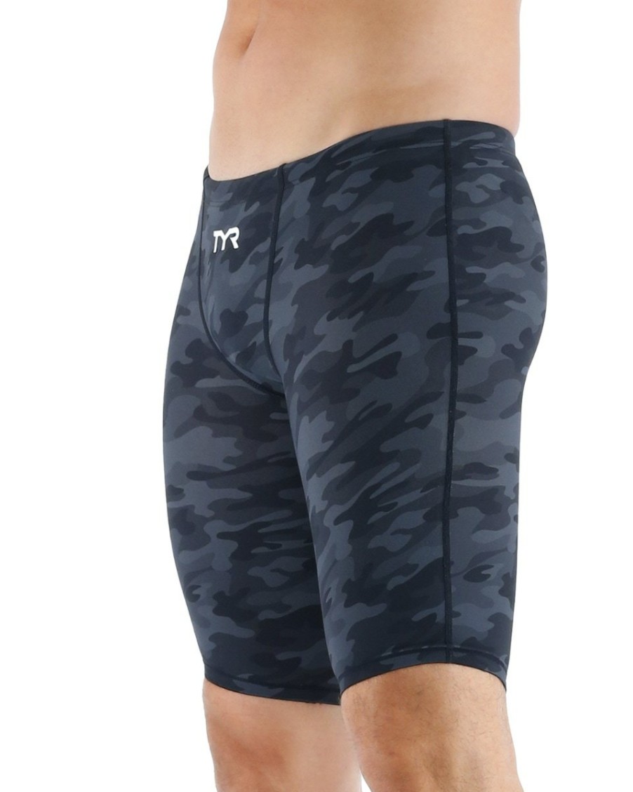 Men TYR Sport Technical Suits | Tyr Men'S Thresher® Camo Jammer Swimsuit - U12 Compliant